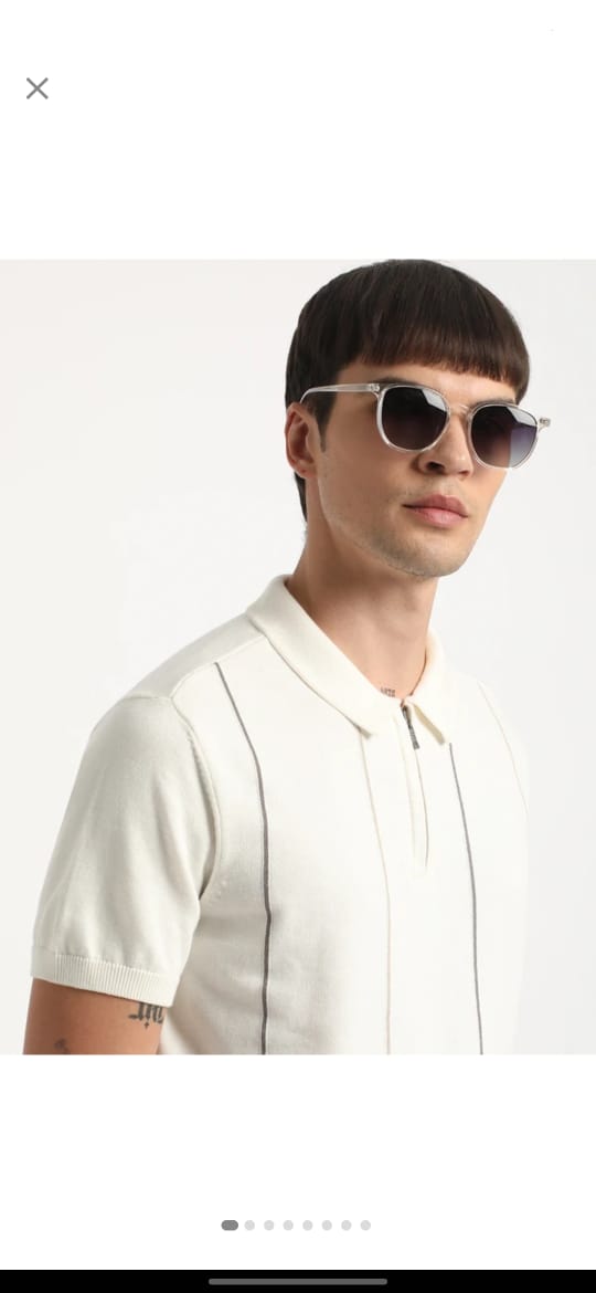 Lynox Minimalist White Polo Shirt with Zip